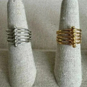 Stella & Dot Rhett  Ring - Silver & Gold